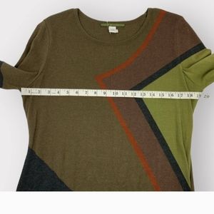 Peruvian Connection Geometric Print Pima Cotton Maxi Dress Size Large